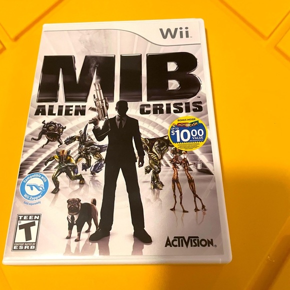 Nintendo Wii Other - Men in Black: Alien Crisis (Nintendo Wii, 2012) With Manual